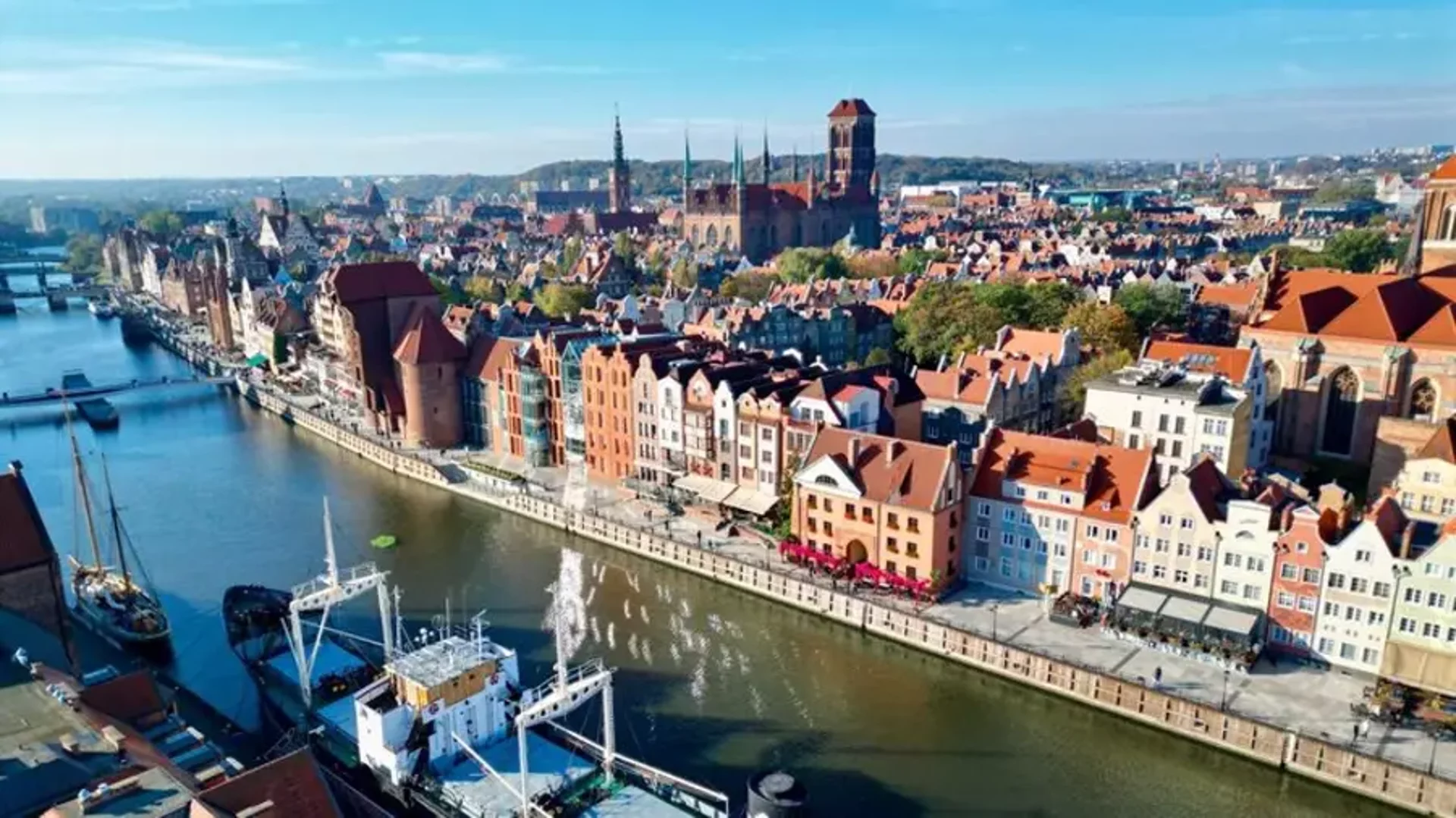 Apartamenty Gdańsk - widok na Starówkę i Motławę